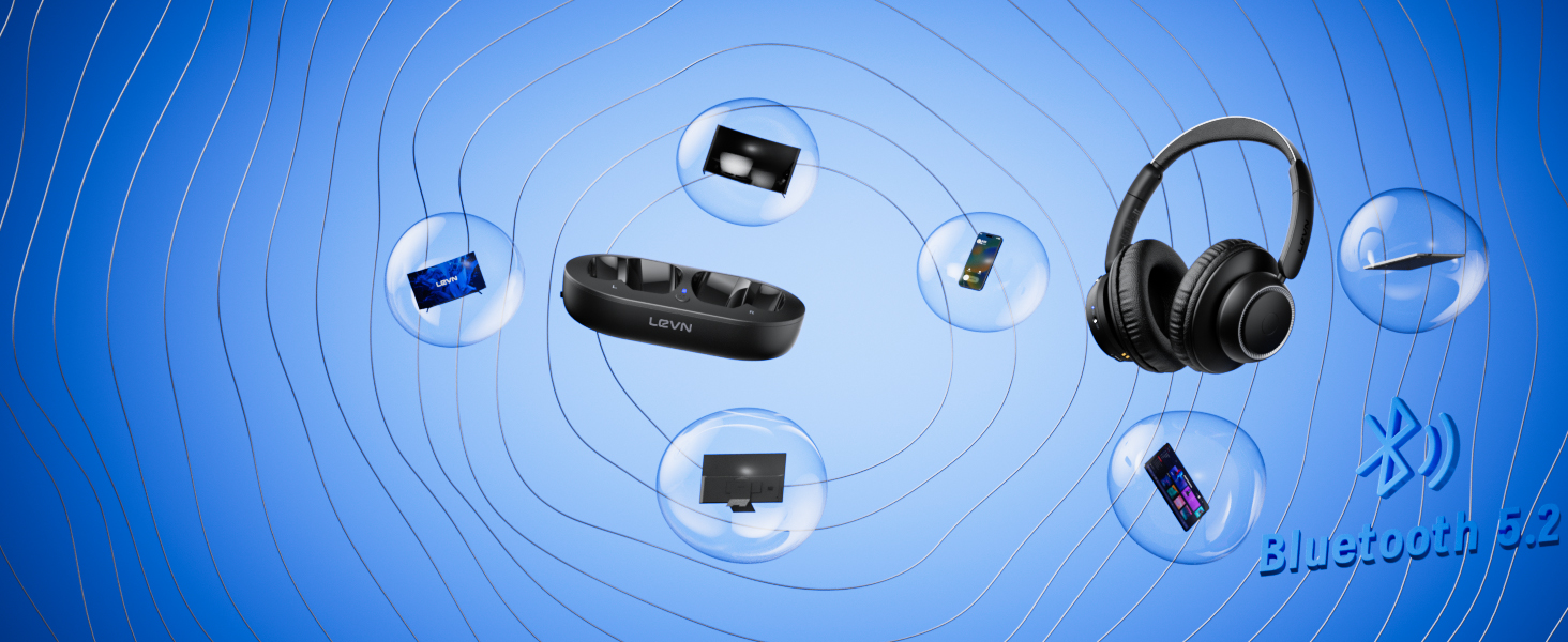 Wireless headphones for TV can connect to your device via Bluetooth or via a transmitter