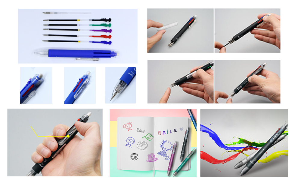 ballponit pen ball pen 6 in 1