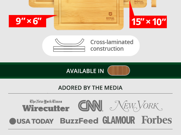 Designed to be a super sturdy and functional cutting board for everyday use.