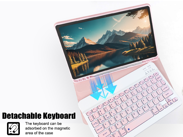 HD 10/10 Plus Keyboard case-Pink+-2-1