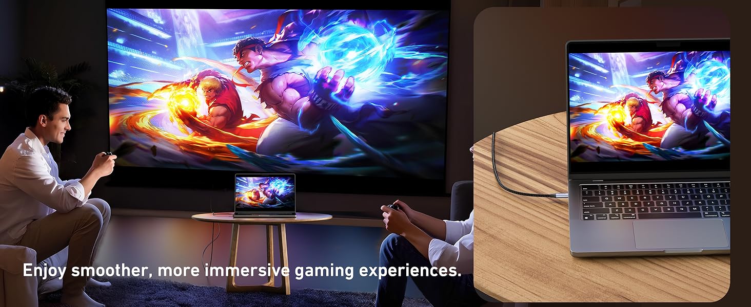 BENFEI Bidirectional USB C to DisplayPort 1.4 Cable 6FT, Support 8K@60Hz 4K@240Hz