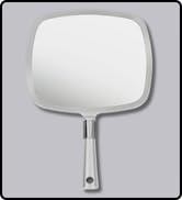 MIRRORVANA Professional Large Hand Mirror with Ergonomic Handle for Men &amp;amp;amp; Women - Premium