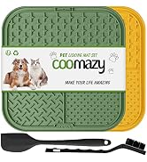 Coomazy Lick Mat for Dog and Cat, Slow Feeder &amp; Non-Slip Design, Boredom and Anxiety Reducer, Sui...