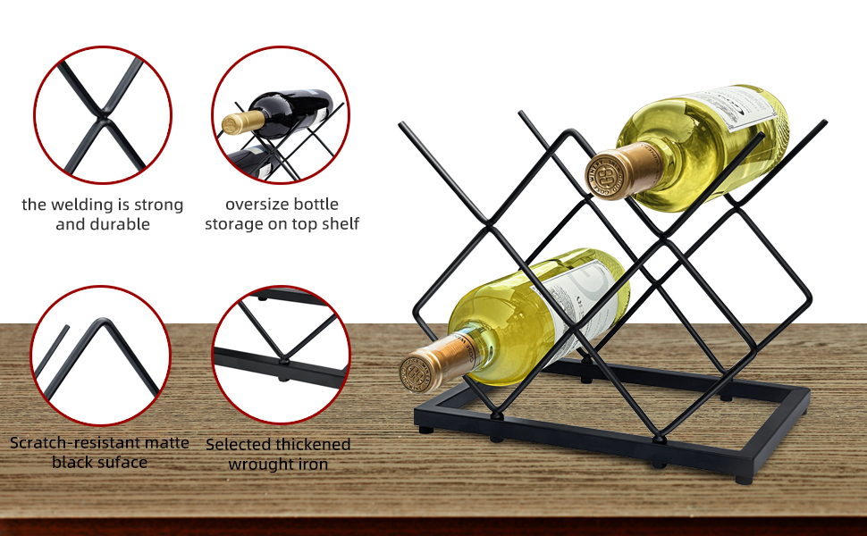 Tabletop Wine Rack for Cabinet