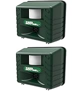ASPECTEK Includes AC Adapter, Extension Cord Pest Repeller Yard Sentinel 2 Pack Outdoor Ultrasoni...