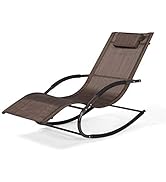 Mansion Home Lounge Chair, Outdoor Chaise Lounge with Detachable Pillow for Patio, Lawn, Pool, Ou...