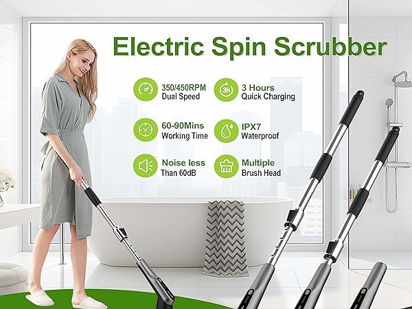 electric spin scrubber