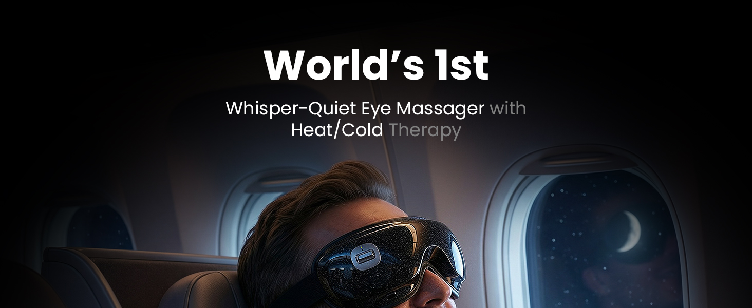eye massager with heat and cooling eye massager for headaches migraine relief