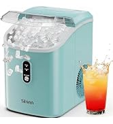 Silonn Nugget Ice Maker Countertop, Chewable Pellet Ice Machine with Self-Cleaning, Portable Pebb...