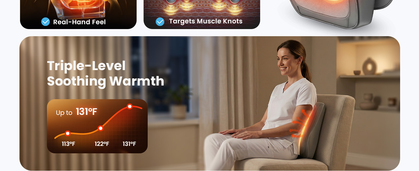 heated back massager