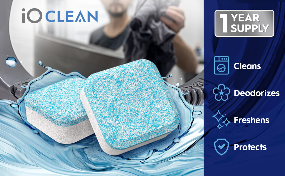 iO Clean washing machine tableats features