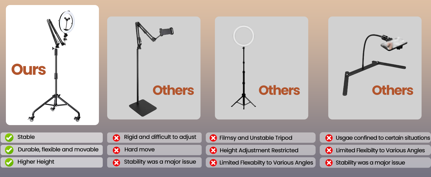 canvas lamp with phone holder