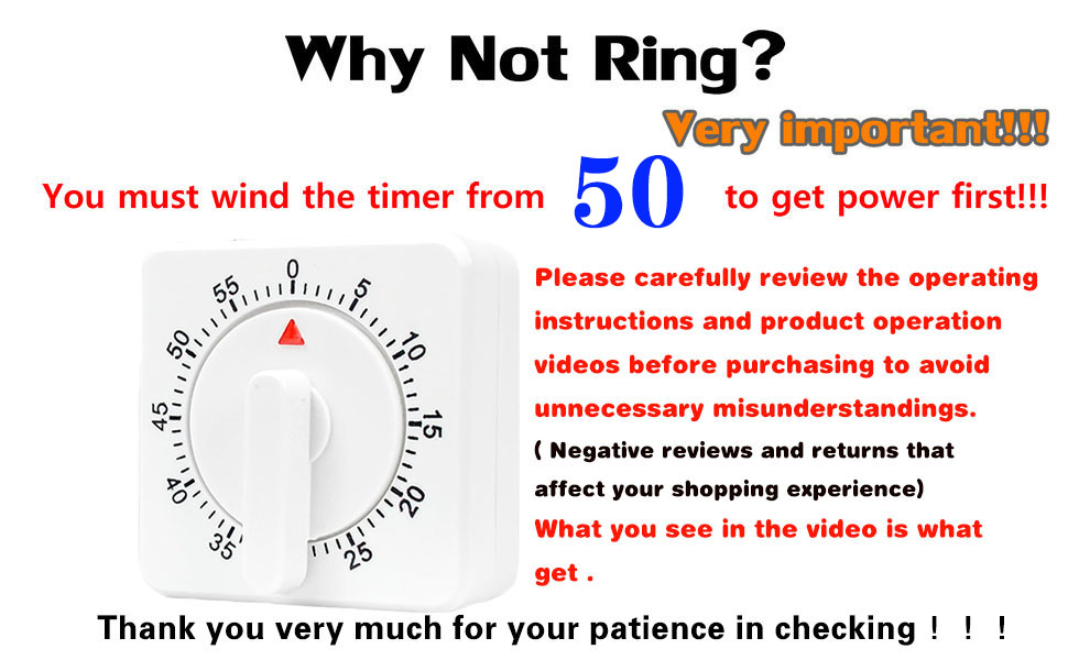 mini Easy to Use Visual Cooking Timer with Loud Alarm, Manual Countdown Timer for Chef Cooking