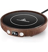 SWEETFULL Mug Warmer, 36W Coffee Cup Warmer for Desk with 3-Temp Settings Display, 2-12H Timer, C...