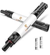 PJERJZN Solar Fuse Holder Fuse Inline 15Amp 1000V Solar Fuse Solar Panel Fuse with Male and Femal...