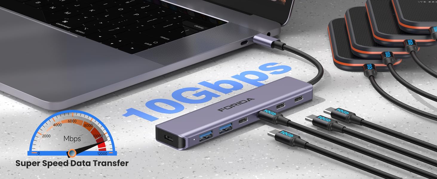 usb c hub for laptops multiport adapter