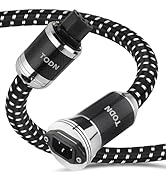 TODN Power EMI Filter Cable with Dual Shielded for Clean up Power, Noise Reduction - 7AWG Silver-...