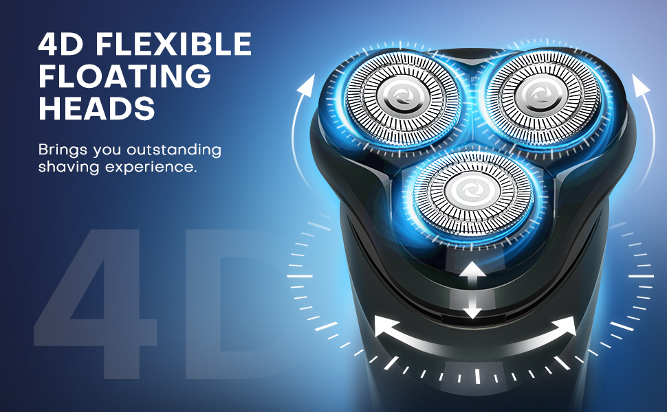 4D electric razor