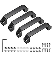 JiGiU 4-Pack 3030 Aluminum Handle Aluminium Alloy Handles Rectangular Industrial Pull Handle 120m...