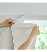 Jilron Adhesive Curtain,100% Blackout Curtains, No Drilling, Suitable for Multi-Scenes Privacy Pr...
