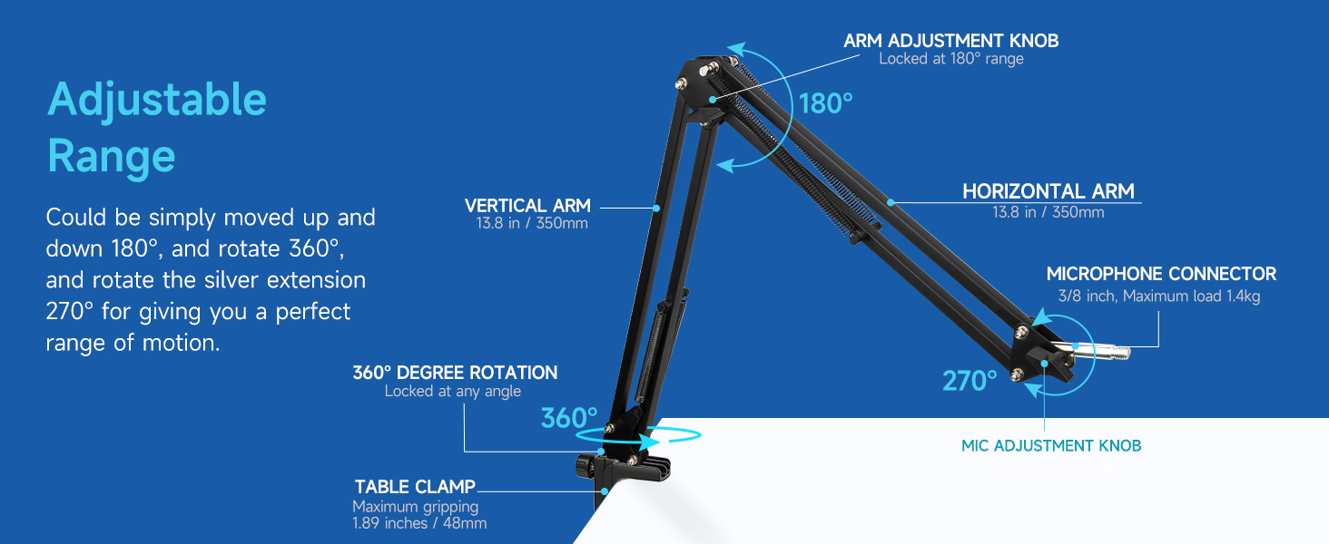 Hyperx SoloCast 2 boom arm SoloCast 2 desk mic stand SoloCast 2 mic arm SoloCast 2 