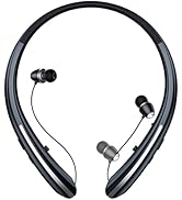 MOCANIO Neckband Bluetooth Headphones, 24H Battery with Auto-Retractable in-Ear Earbuds, HiFi Ste...
