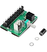 SinLoon Chassis Fan Pressure Regulating Governor, 2 Pin 3 Pin 4 Pin Fan Adapter PWM PC Chassis Co...