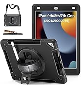 Case for iPad 9th Generation 2021: Military Grade TPU Protective Cover for iPad 8th/7th Gen 10.2 ...