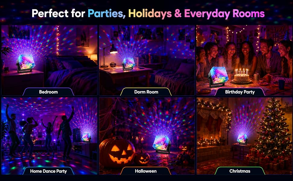 Party Lights Disco LED Light Sound Activated
