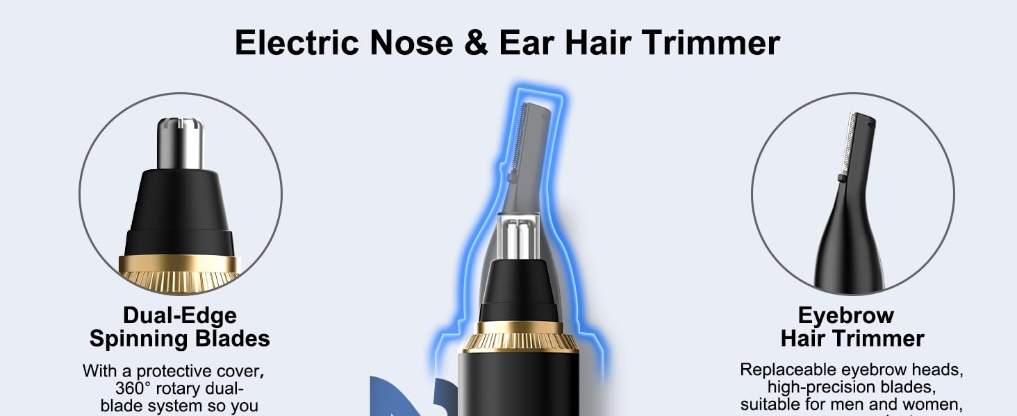 nose hair trimmer for men rechargeable usb