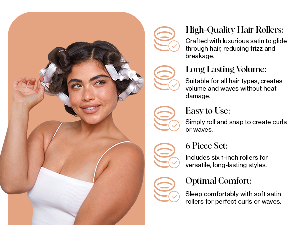 flexi rods curling jumbo for long hair curls satin women perm curl big large heatless rod silk