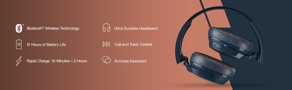 Riff Wireless On-Ear Headphones Features