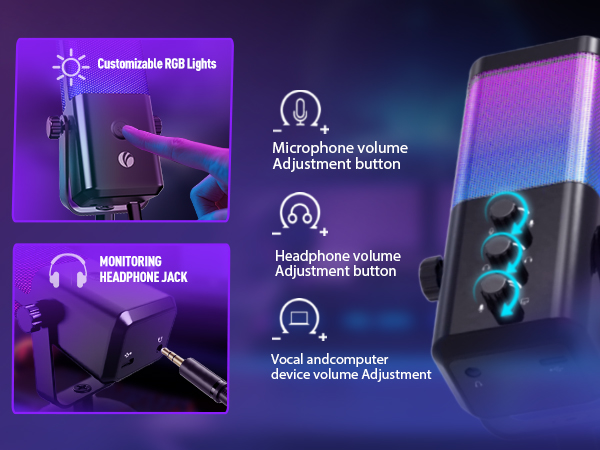 RGB Gaming Microphone 