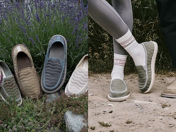 Womens slip-ons comfortable Sanuk shoes