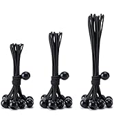 30 Pack of 3 Sizes Ball Bungee Cord, 6 ,9,11 Inch Heavy Duty Bungie Cord Balls Canopy Tarp Tie Do...