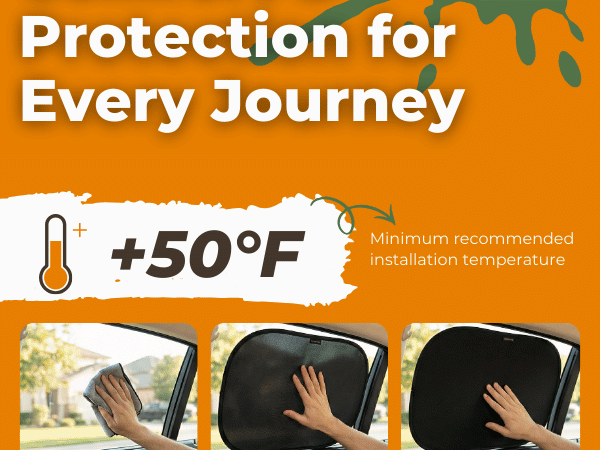 Caramaz self-adhesive kids-friendly sunshade