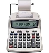 Victor Printing Calculator, 1208-2 Compact and Reliable Adding Machine with 12 Digit LCD Display,...