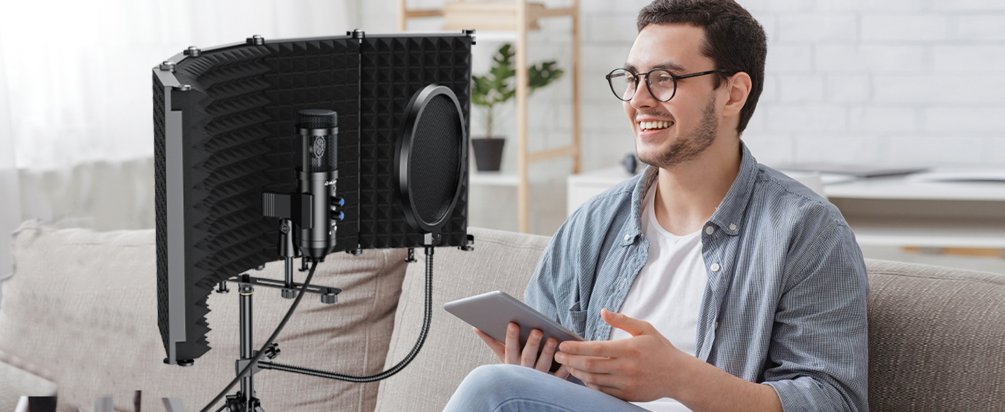 Microphone with Pop Filter