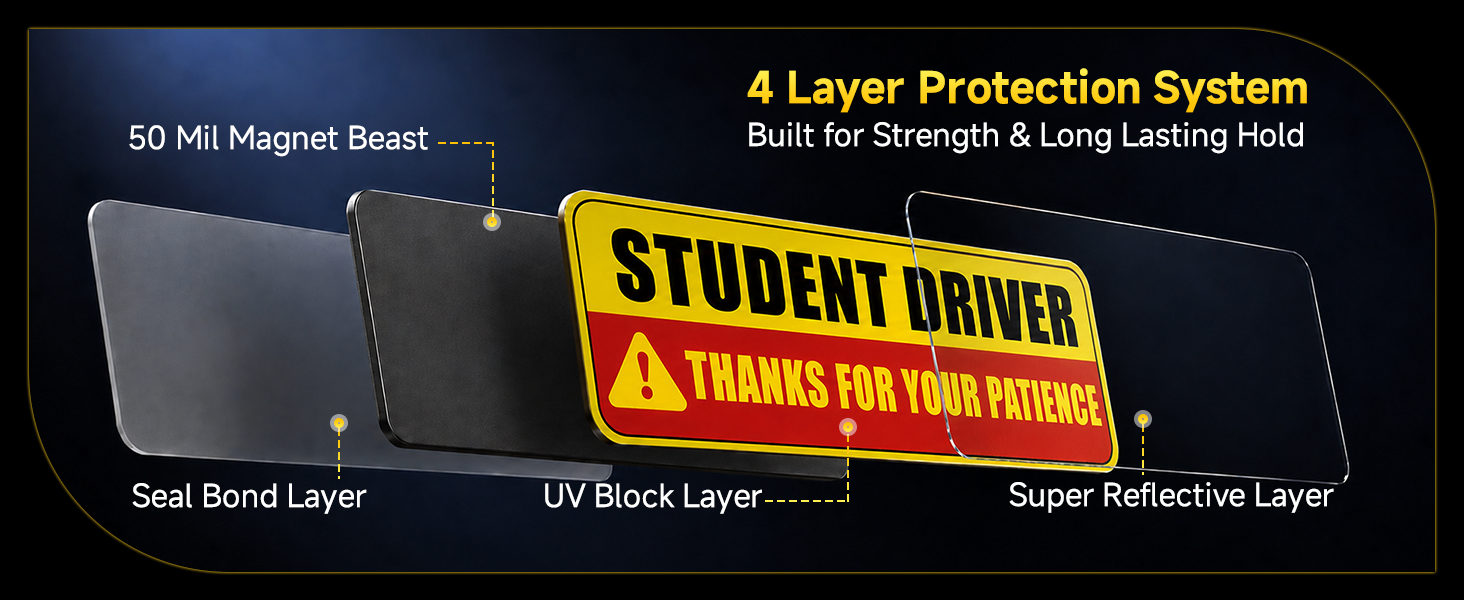 student driver magnet for car new stickers magnets sign please be patient magnetic signs bumper