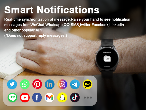 This fitness watch can also push smart notifications from various popular APP applications