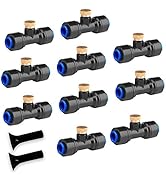 HOMENOTE 10 Pack Brass Misting Nozzles for Outdoor Cooling System
