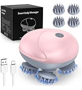 AMIR Electric Scalp Massager, Portable Head Scratcher With 96 Kneading Nodes, Handheld for Stress...