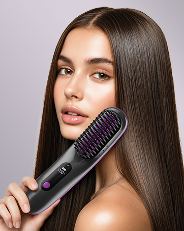 hair straightener brush