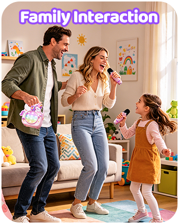 kids karaoke machine for kids microphone mini unicorn gifts for girls 4-6 gifts for 4 year old girl