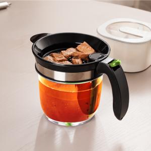 Waiting for Fat Separator to separate liquid from fat.