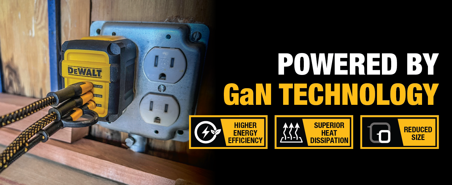 Powered by GaN Technology. Higher Energy Efficiency and Superior Heat Dissipation