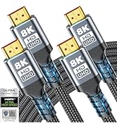 Green Jiss 10K 8K HDMI Cable 3.3FT 2 Pack, Available 2FT, 3.3FT, 5FT, 6.6FT, 8FT, 10FT, 16FT Leng...