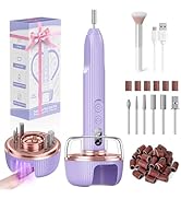 Electric Nail File,Nail Drill Kit with Nail Lamp,Cordless Nail Filer for Acrylic Gel Nails,Profes...