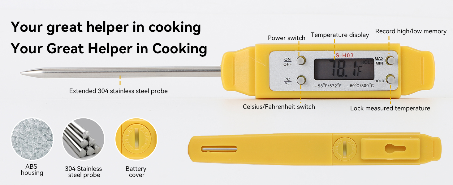 digital thermometer for cooking