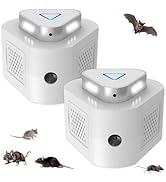 2 Packs Rodent Repellent Ultrasonic Pest Repeller for Home,360°Mice Traps for House Indoor Kill,U...